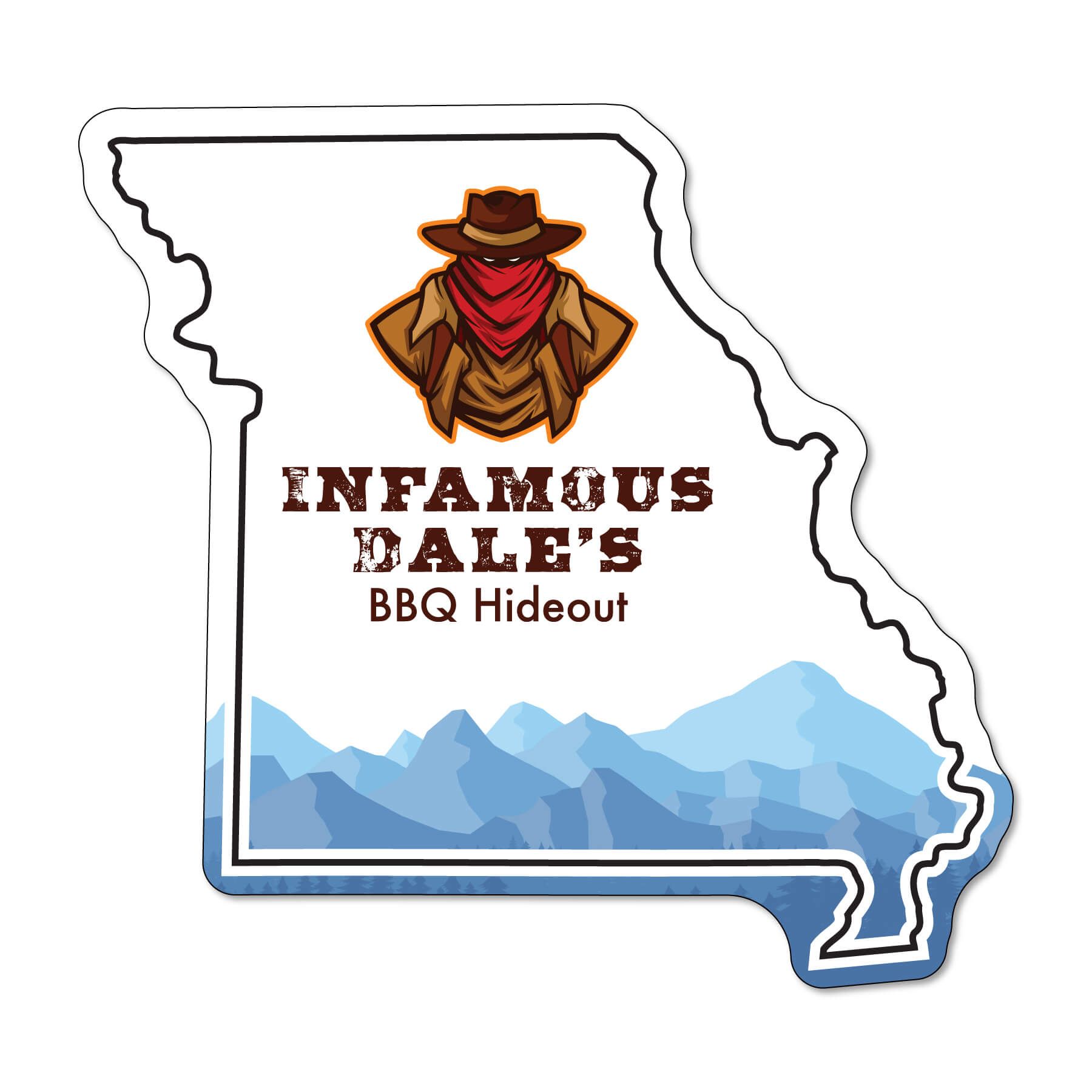 Mountains Stock Graphic Imprinted